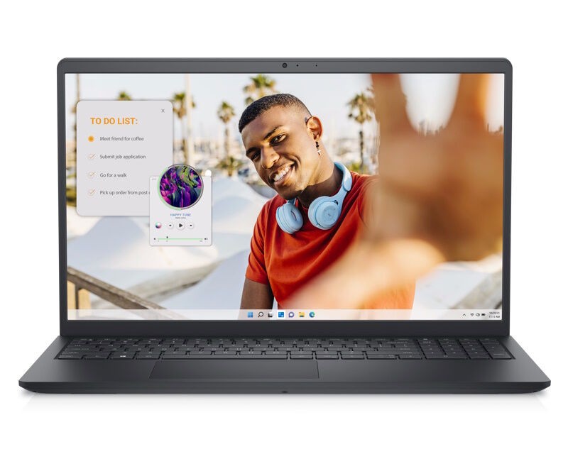 Dell Laptop Inspirion 3535, 15.6", FHD, IPS, R7-7730U, 16 GB, NVMe 1 TB, Crni