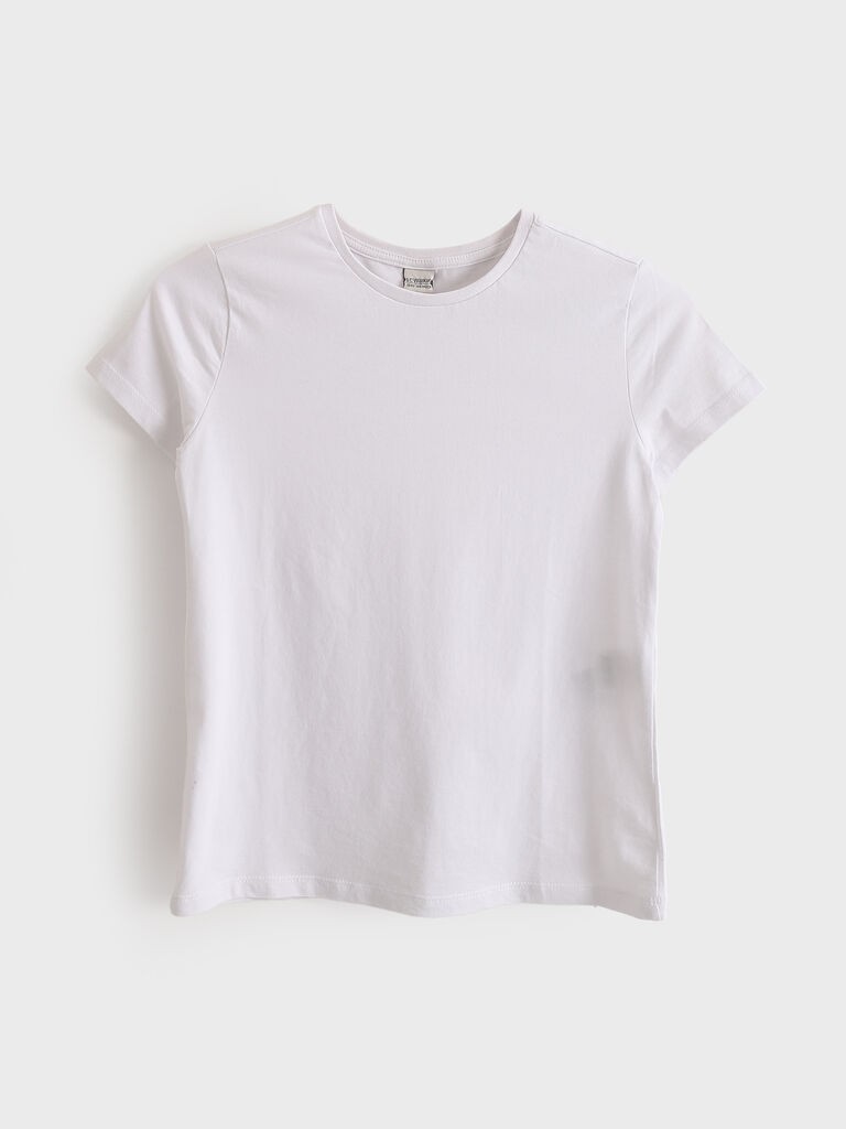 LC Waikiki Majica za devojčice W52228Z4-Q6K, Bela