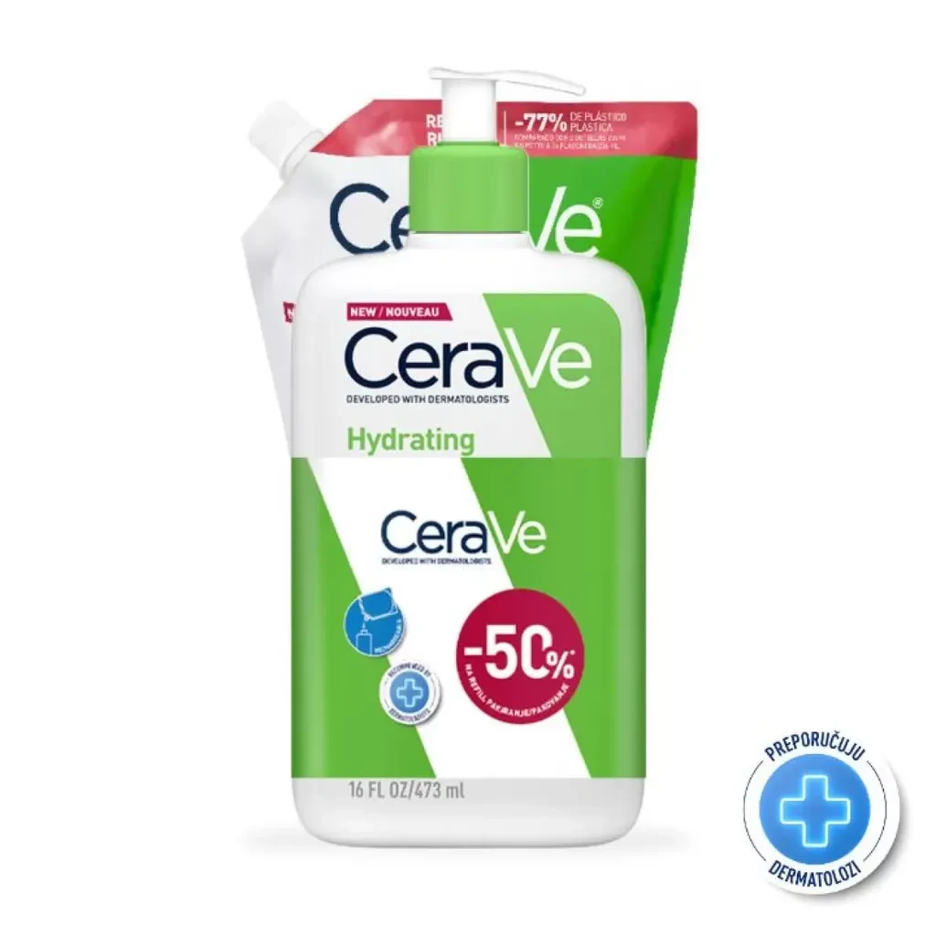Cerave Emulzija za čišćenje lica 473ml + Refill 473ml
