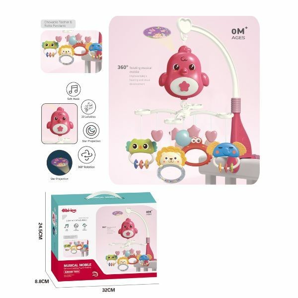 Bibi Inn Vrteška za krevetac, Roze