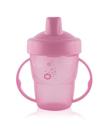 Lorelli Flašica za decu sa ručkama, 210ml, Roze