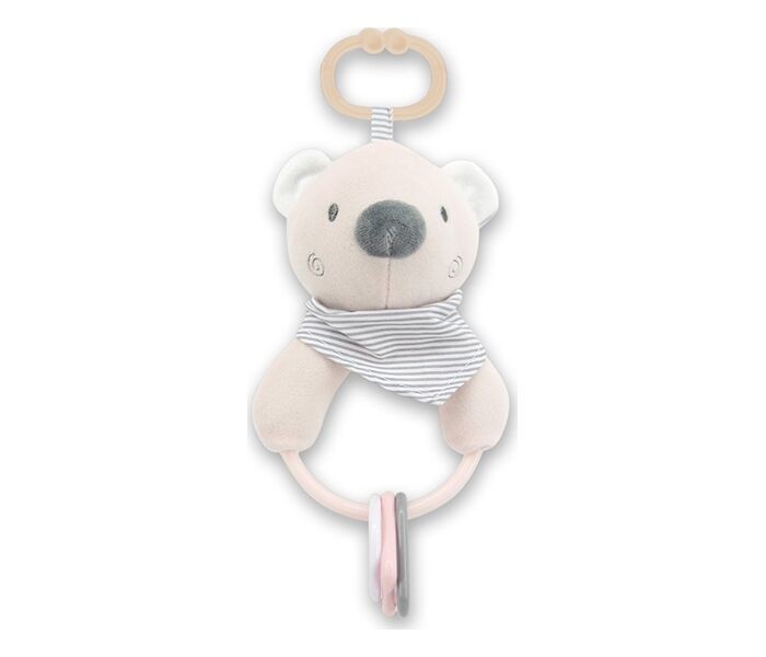 Lorelli Plišana igračka zvečka za bebe Bear, Bež