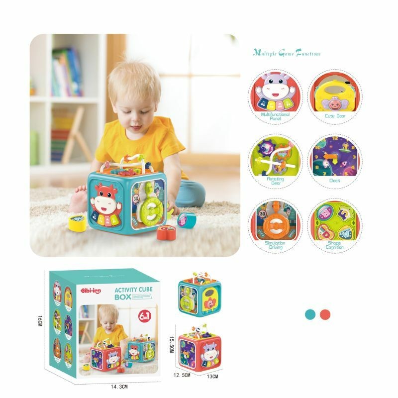 Bibi Inn Igračka za bebe Kocka za pogadjanje oblika 6u1