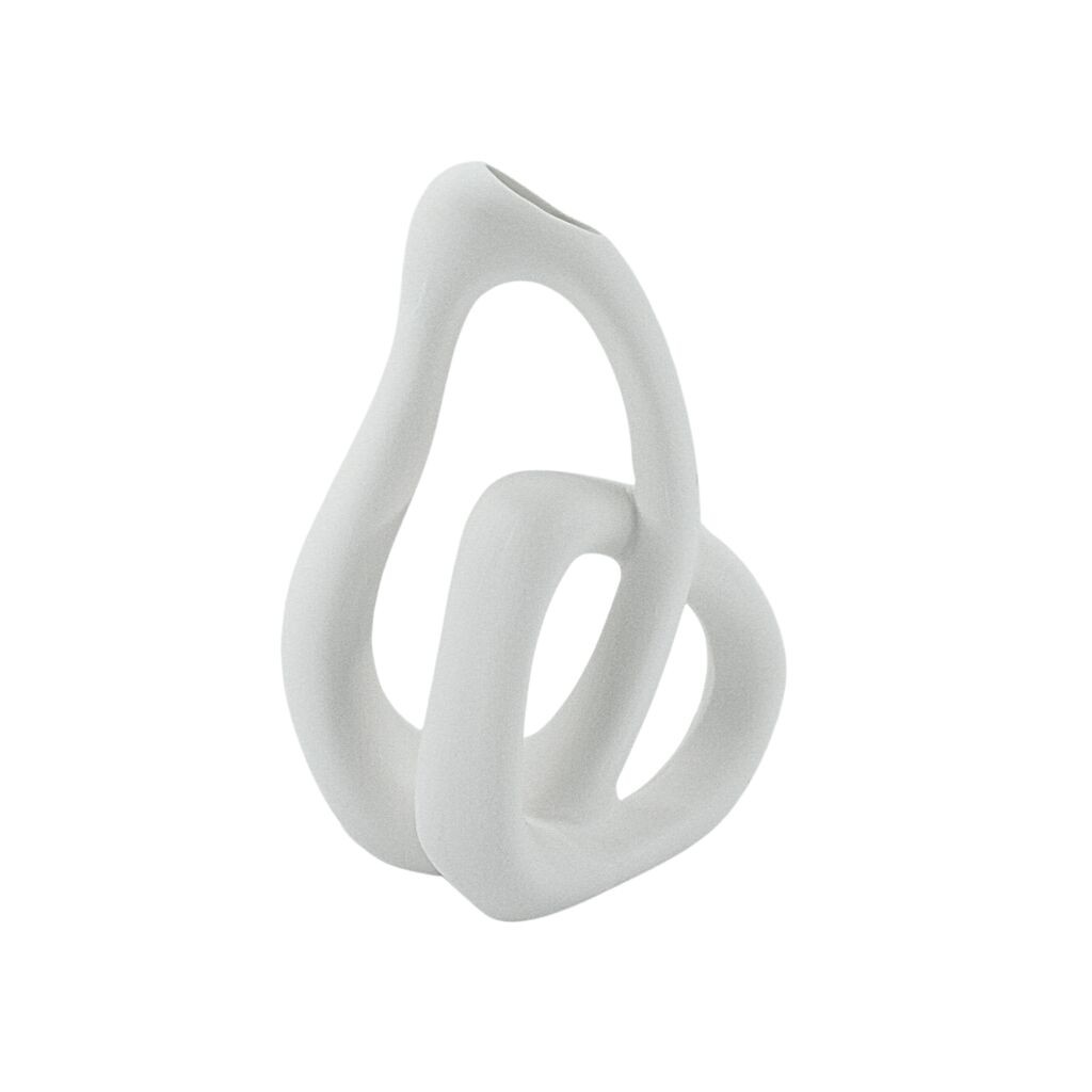 DekorDom Vaza za cveće Nodo Jx-1, Bela