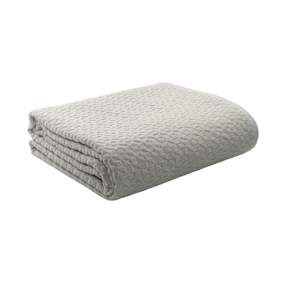 DekorDom Frotir prekrivač Mosaic, 200x210 cm, Svetlosivi