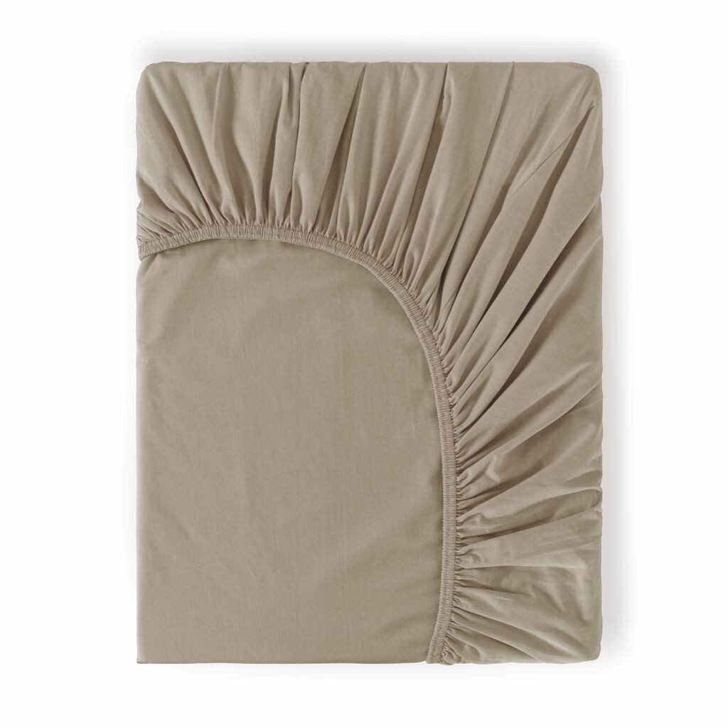 Čaršaf sa lastišem, 160x200+30 cm, Smeđi