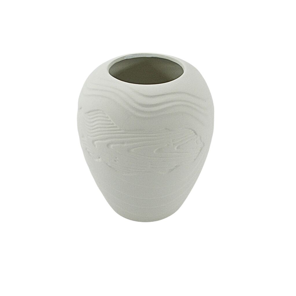 DekorDom Vaza za cveće Dendro Wjm4295M, 20 cm, Bela