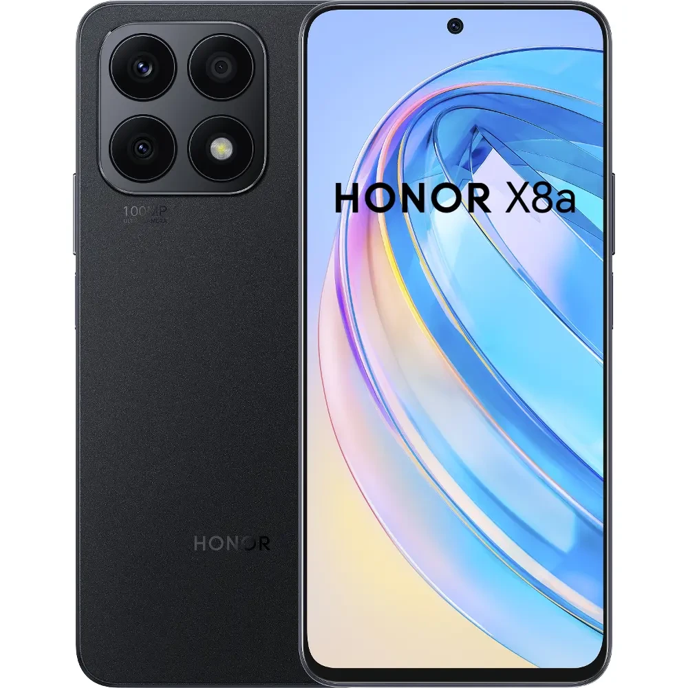 Honor Refabrikovani mobilni telefon X8a 4G, 2388 x 1080, 90 Hz, 100 MP, 16 MP, 6/128GB, Crni