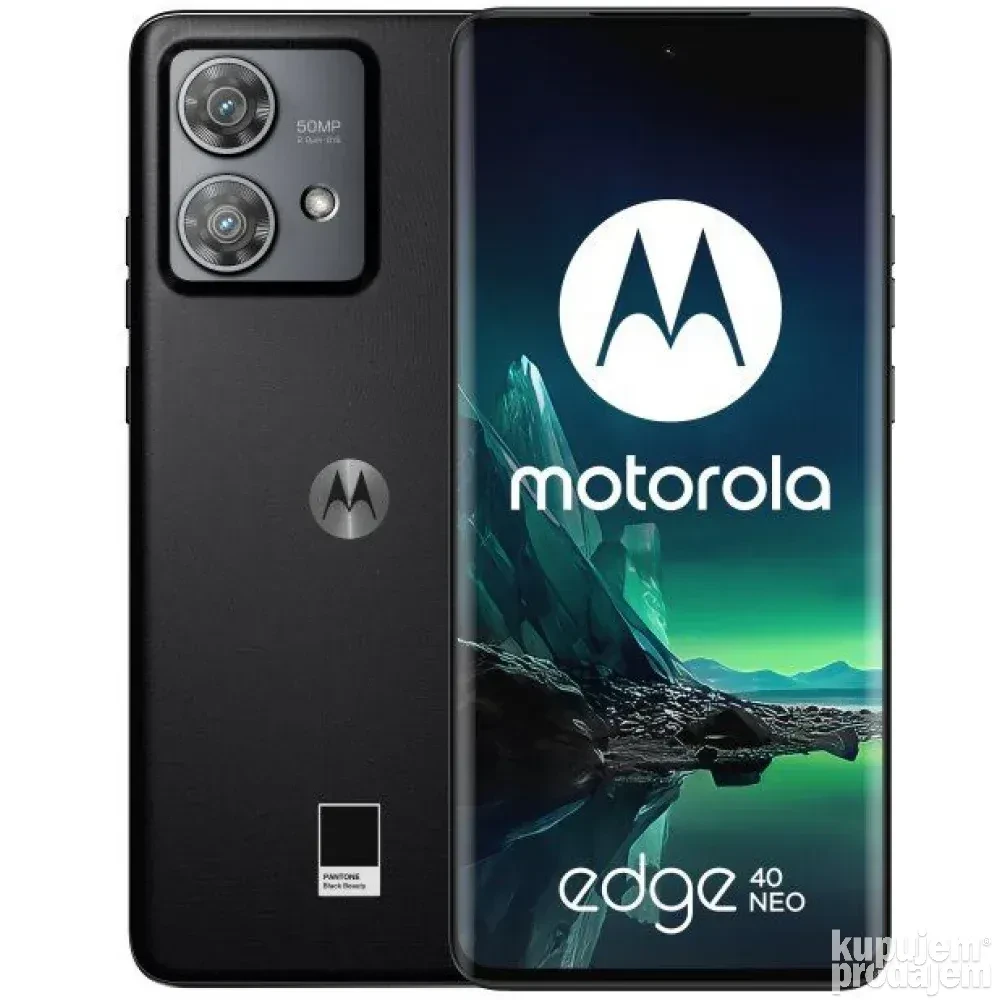 Moto Refabrikovani mobilni telefon Edge 40 5G, 2400 x 1080, 144 Hz, 50 MP, 32 MP, 8/256GB, Crni