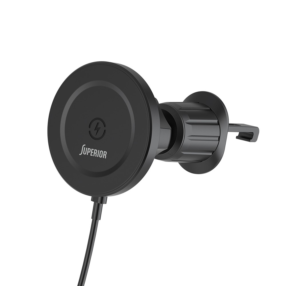 Auto držač za mobilni telefon SU-D102, Bežično punjenje, Crni