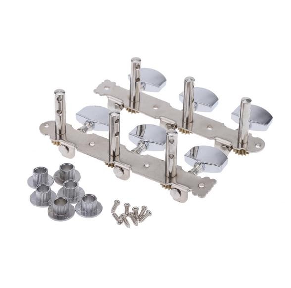 Set Čivija za akustičnu klasičnu gitaru, Hromirane, 6 komada, Sive