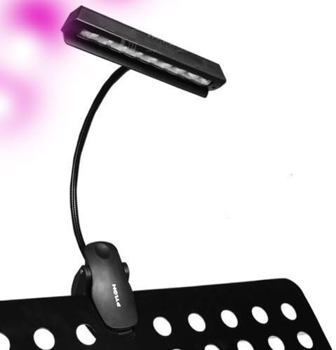 Lampa za notne stalke, LED, Crna