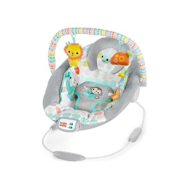 Kids II Ležaljka za bebe Bright Starts Whimsical Wild 11805, Svetlolsiva