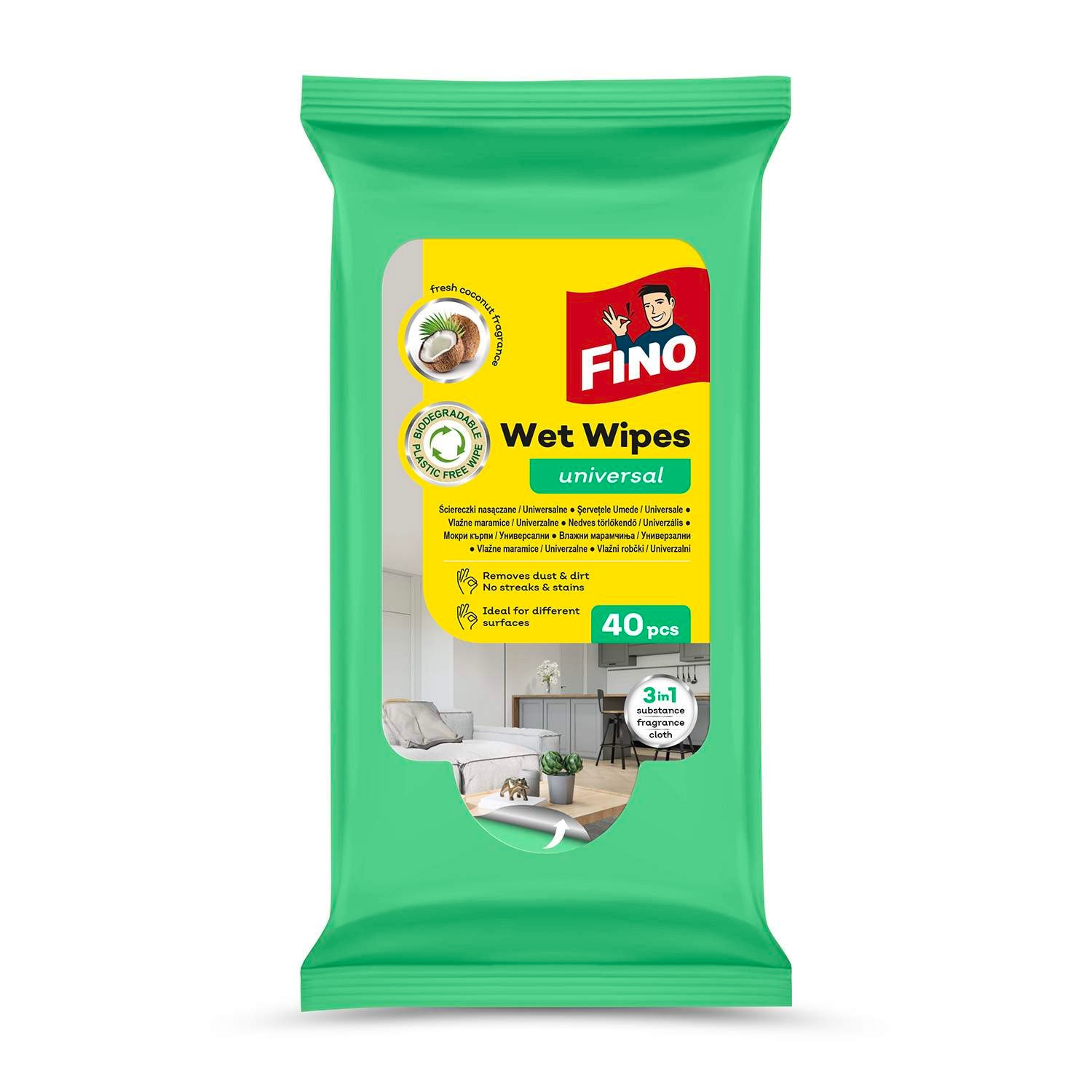 Fino Univerzalne vlažne maramice, 40/1