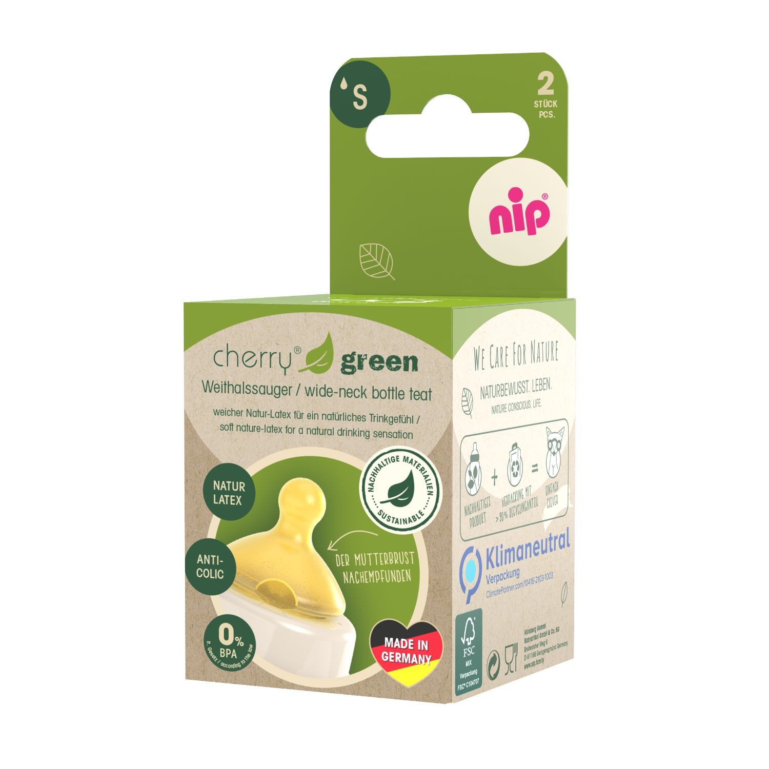 Nip Cucla od kaučuka Green, S protok