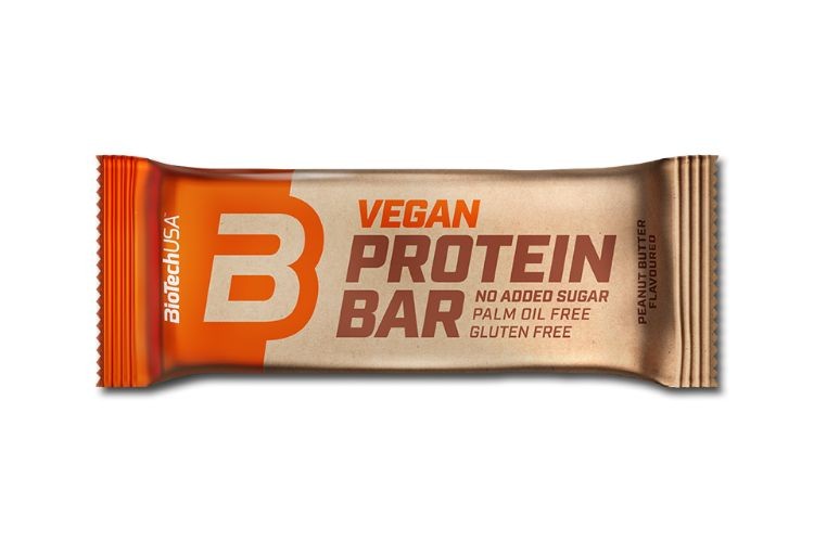 Biotechusa Proteinska čokoladica Vegan Bar, Kikiriki puter, 50g