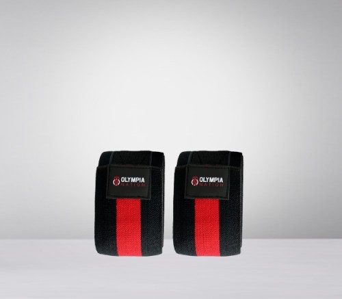 Olympia Nation Steznici za kolena, Elastični, Crveno-crni