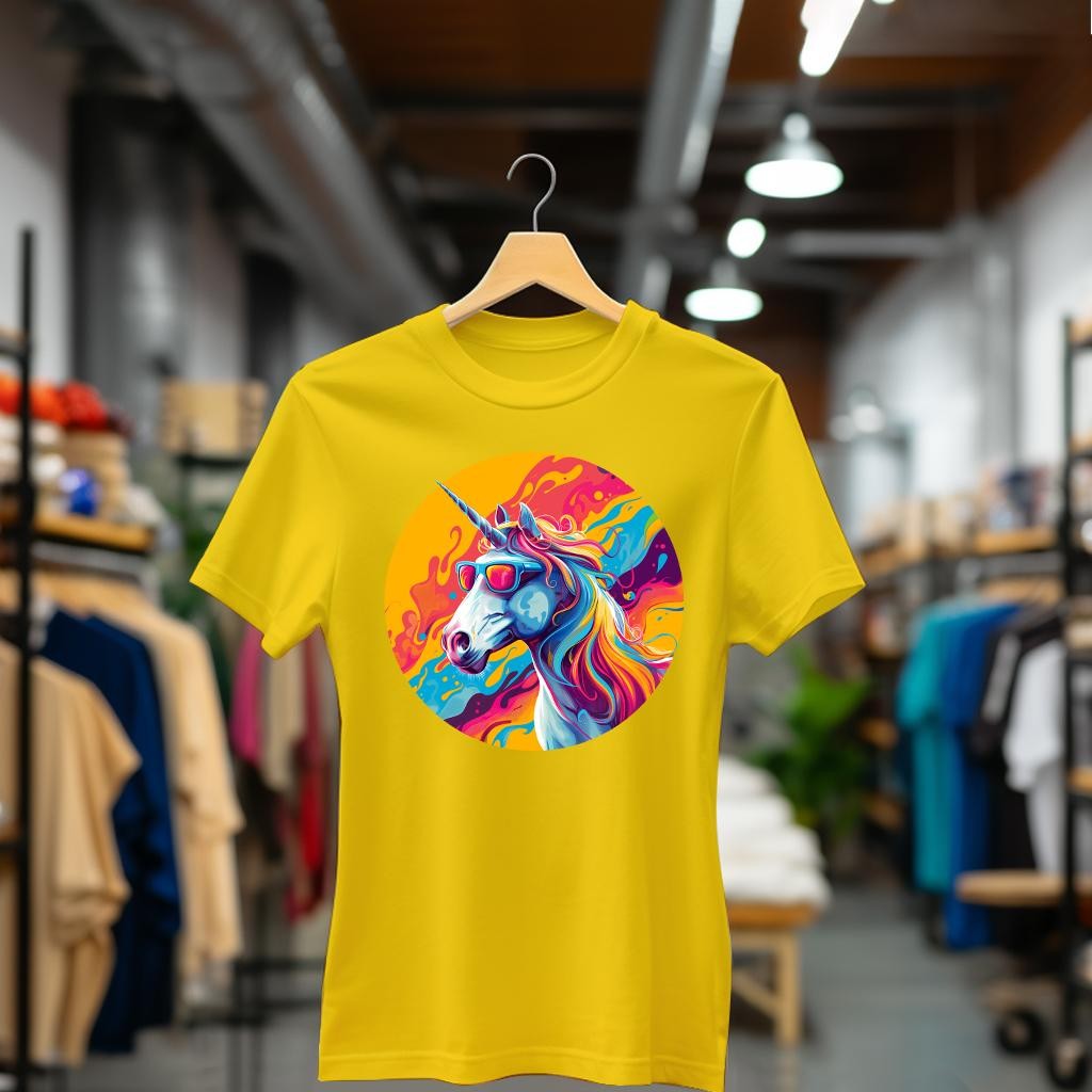 Camiseta Majica sa štampanim printom Cam 605, Ženska, Zlatne boje