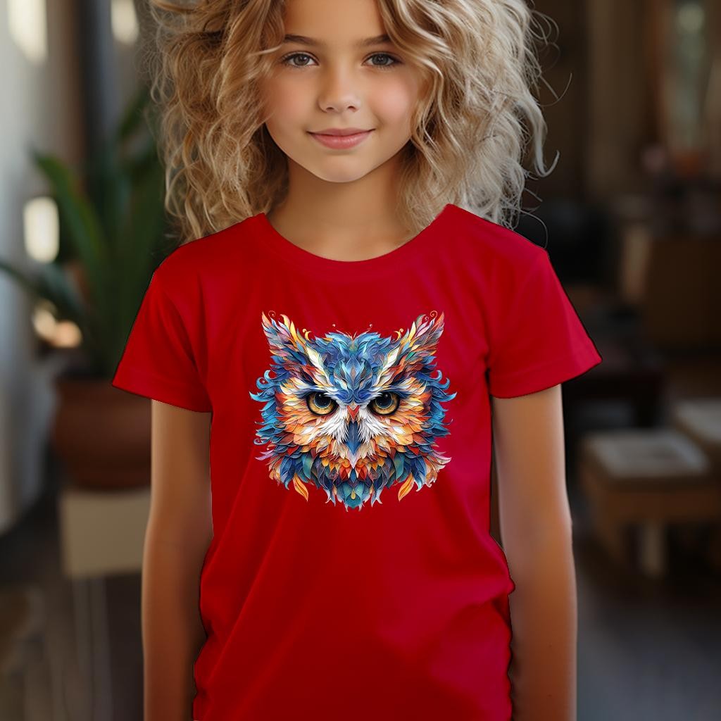 Camiseta Majica sa štampanim printom Cam 637, Dečija, Crvena