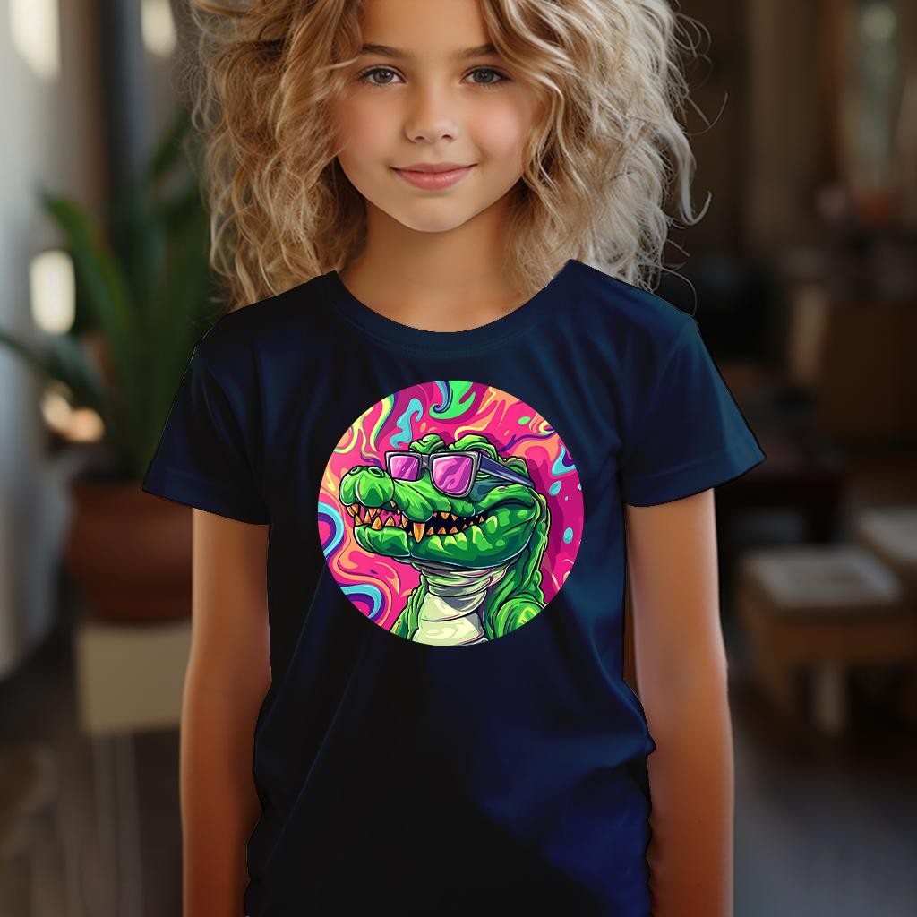 Camiseta Majica sa štampanim printom Cam 597, Dečija, Tamnoplava