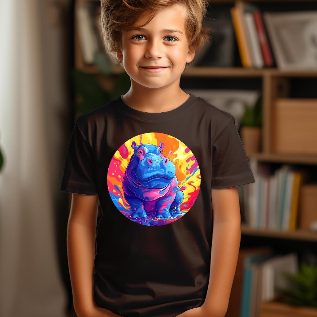 Camiseta Majica sa štampanim printom Cam 599, Dečija, Čokolada