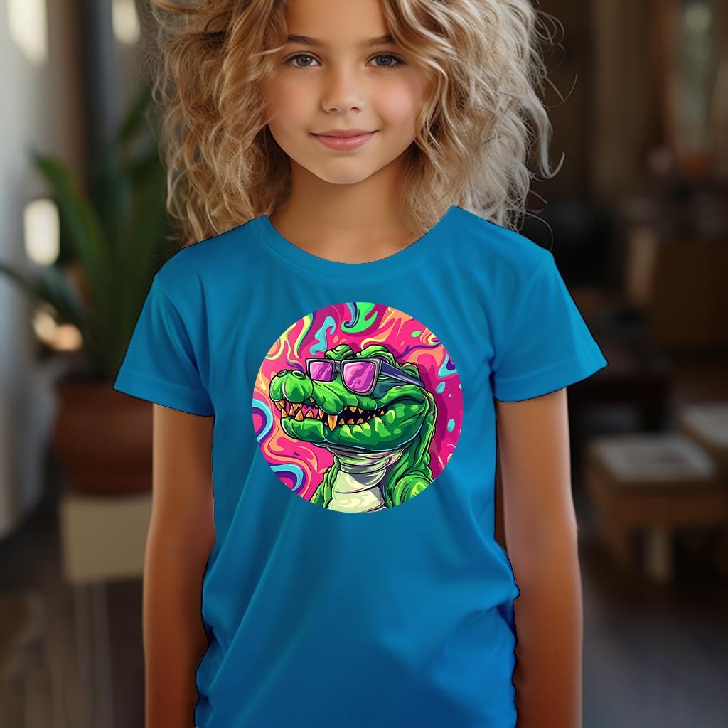 Camiseta Majica sa štampanim printom Cam 597, Dečija, Akva