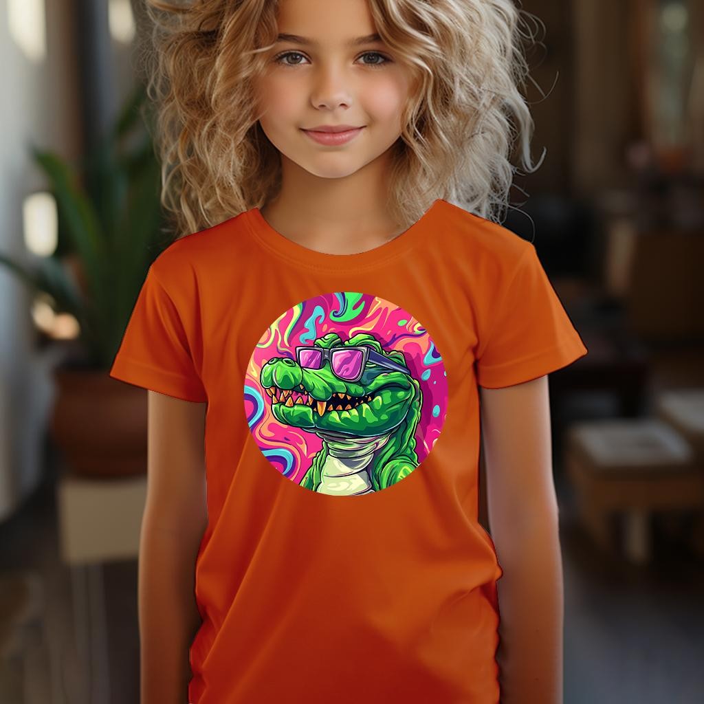 Camiseta Majica sa štampanim printom Cam 597, Dečija, Narandžasta