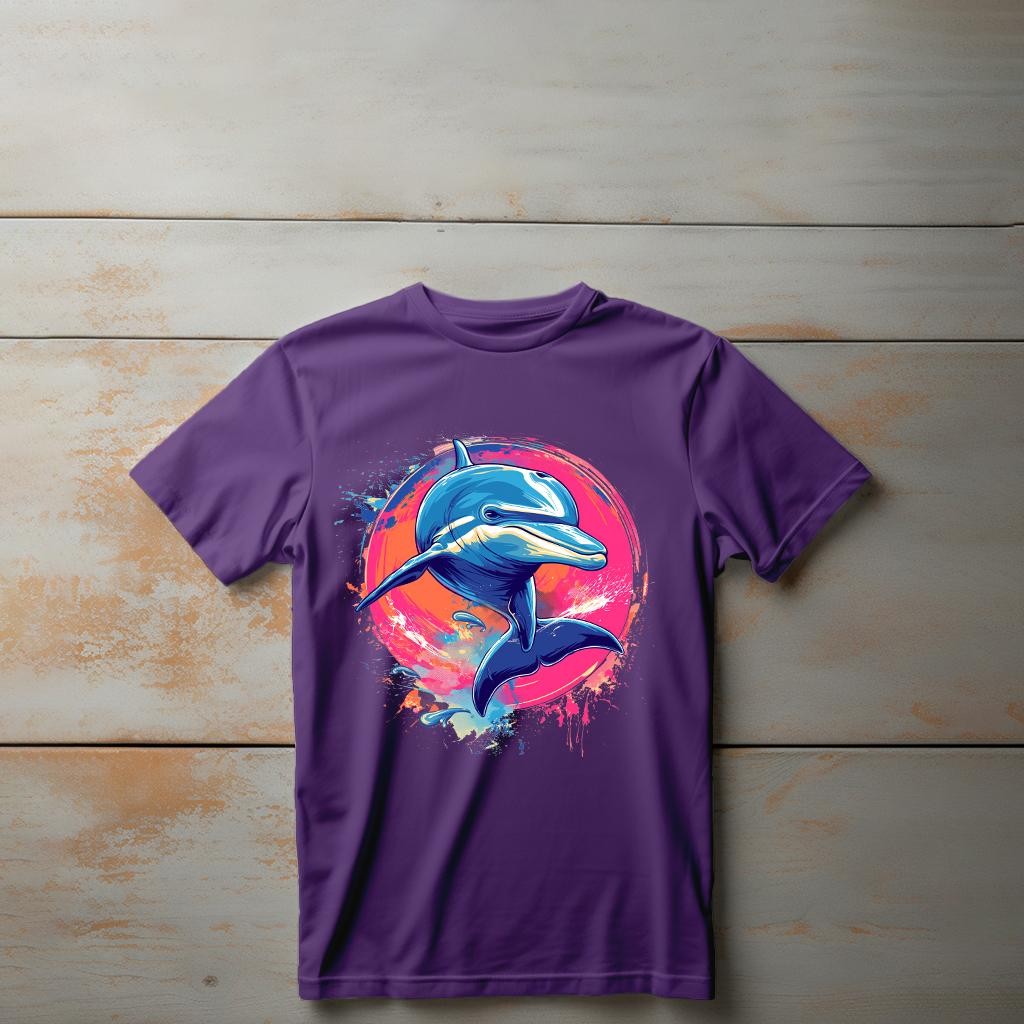 Camiseta Majica sa štampanim printom Cam 603, Dečija, Patlidžan