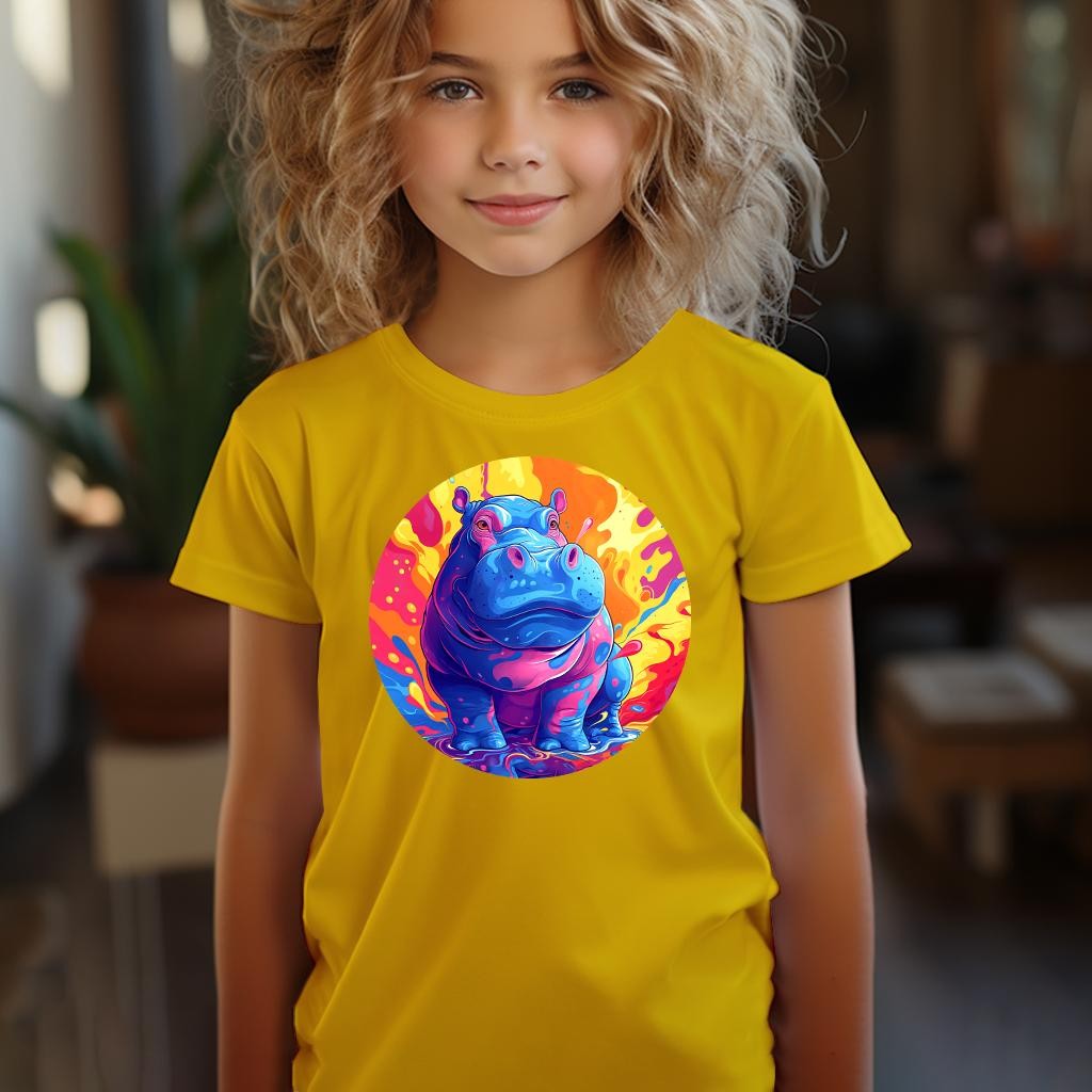 Camiseta Majica sa štampanim printom Cam 599, Dečija, Zlatne boje