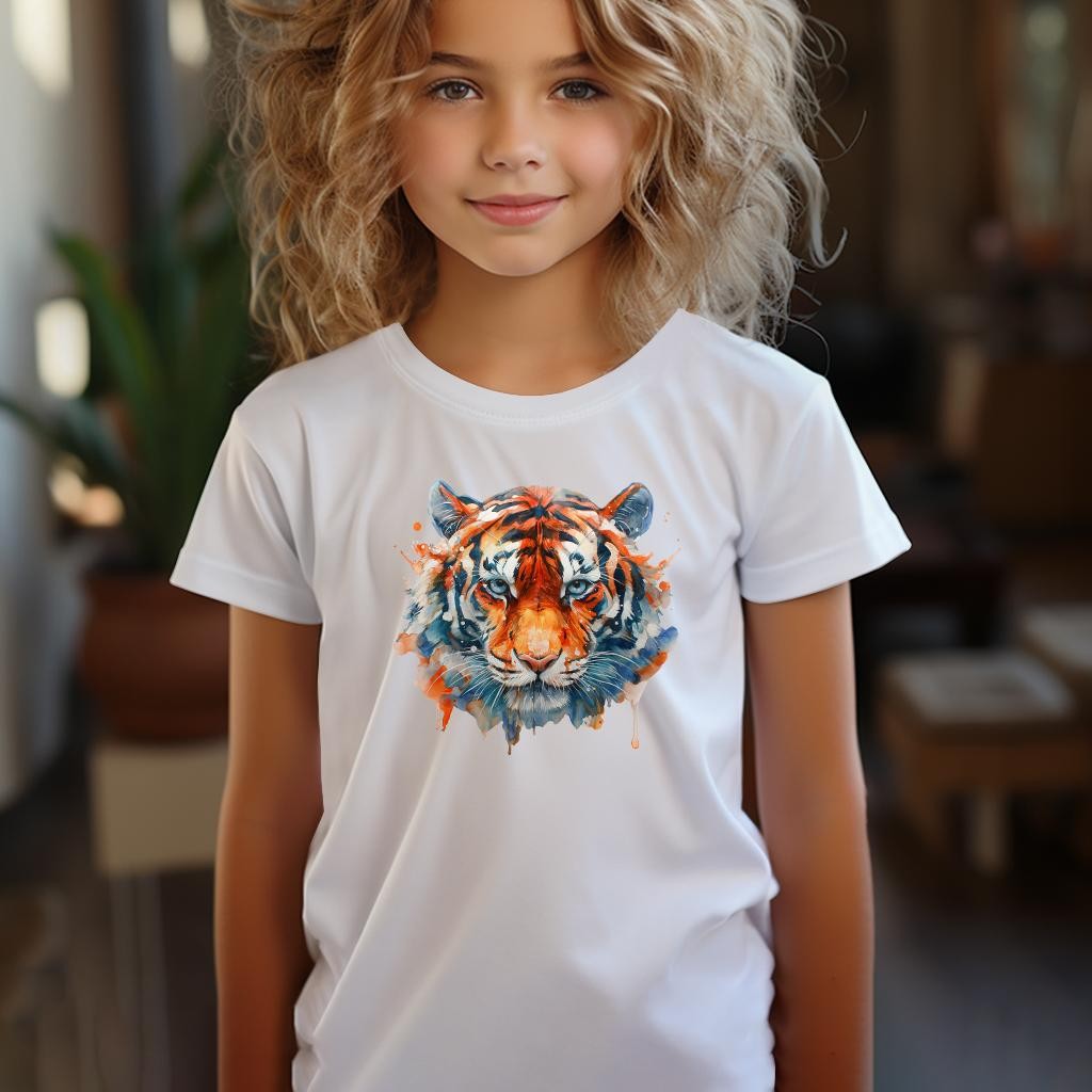 Camiseta Majica sa štampanim printom Cam 657, Dečija, Bela