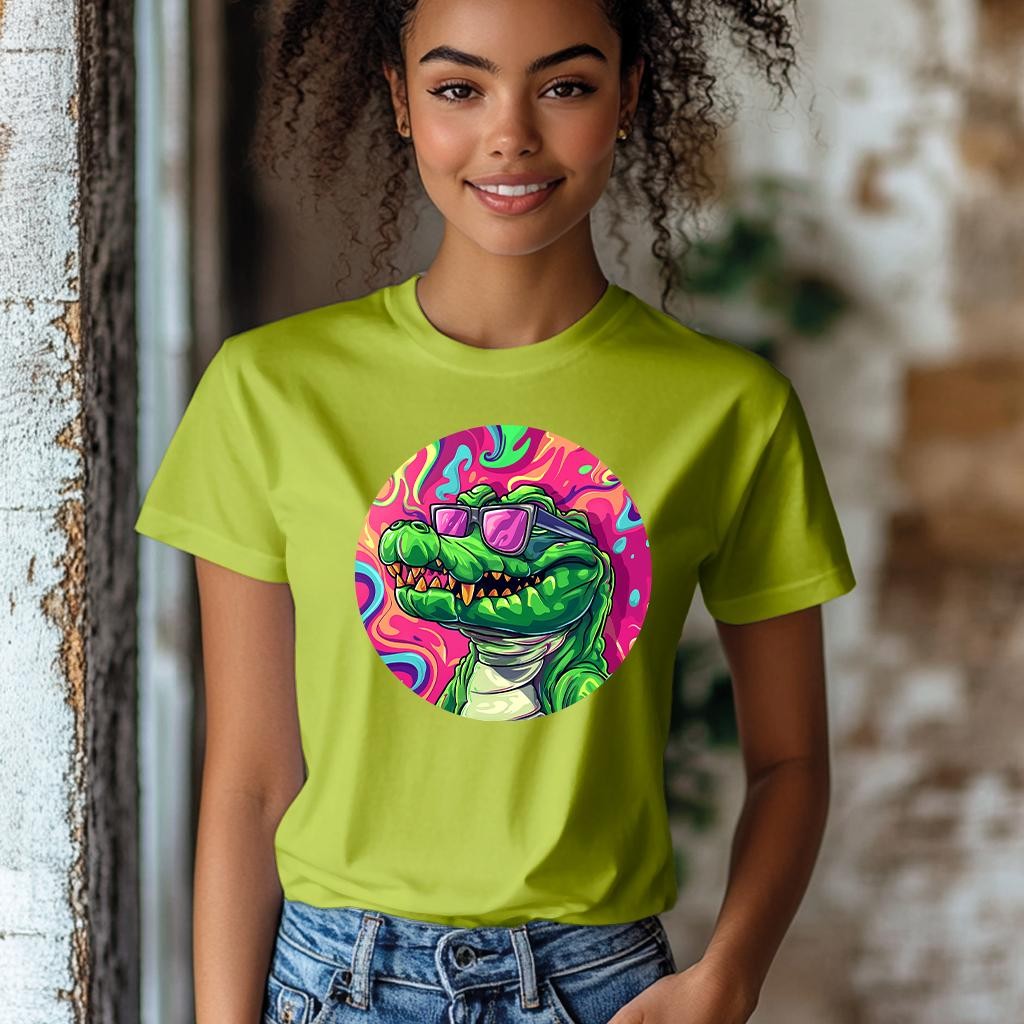 Camiseta Majica sa štampanim printom Cam 597, Ženska, Limeta