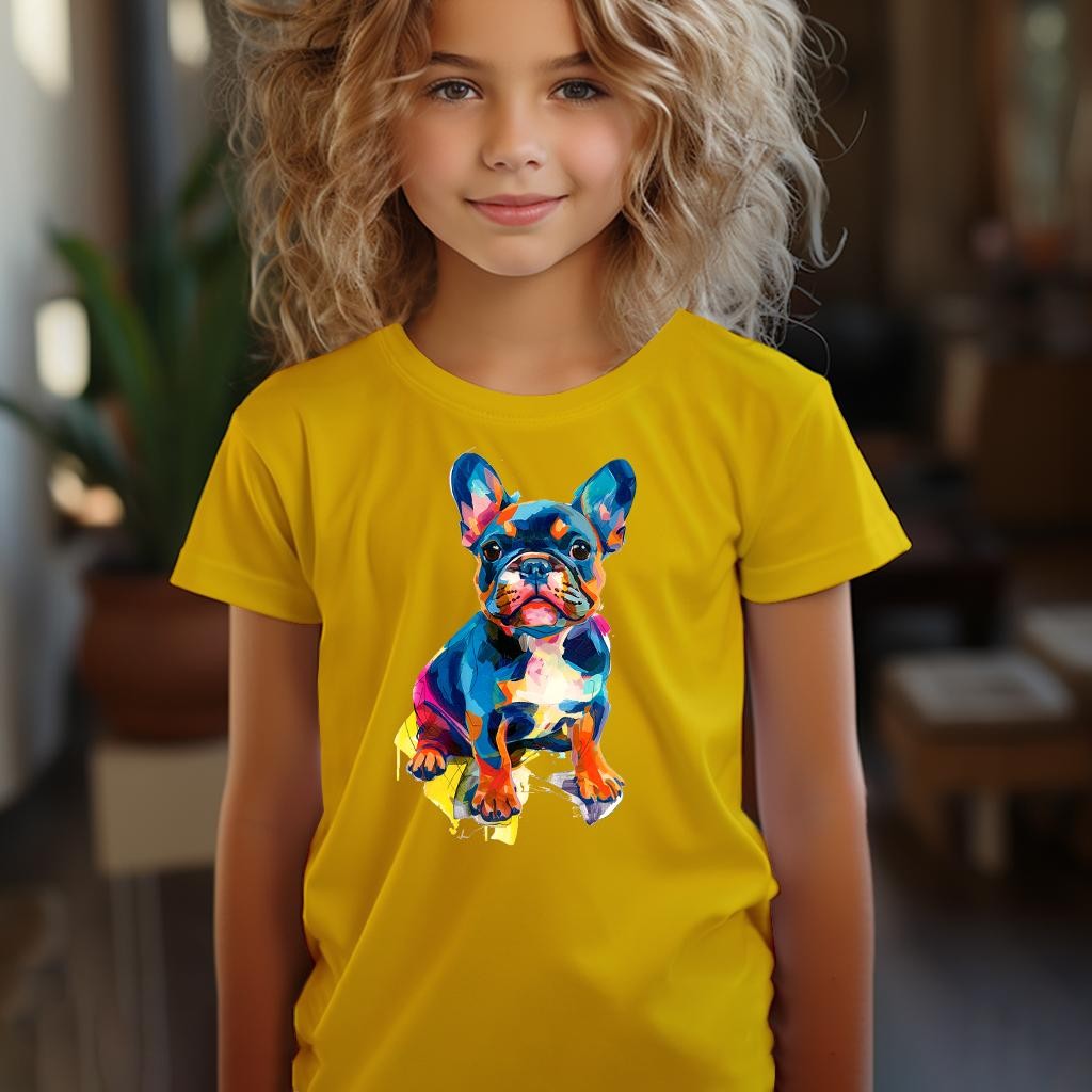 Camiseta Majica sa štampanim printom Cam 589, Dečija, Zlatne boje