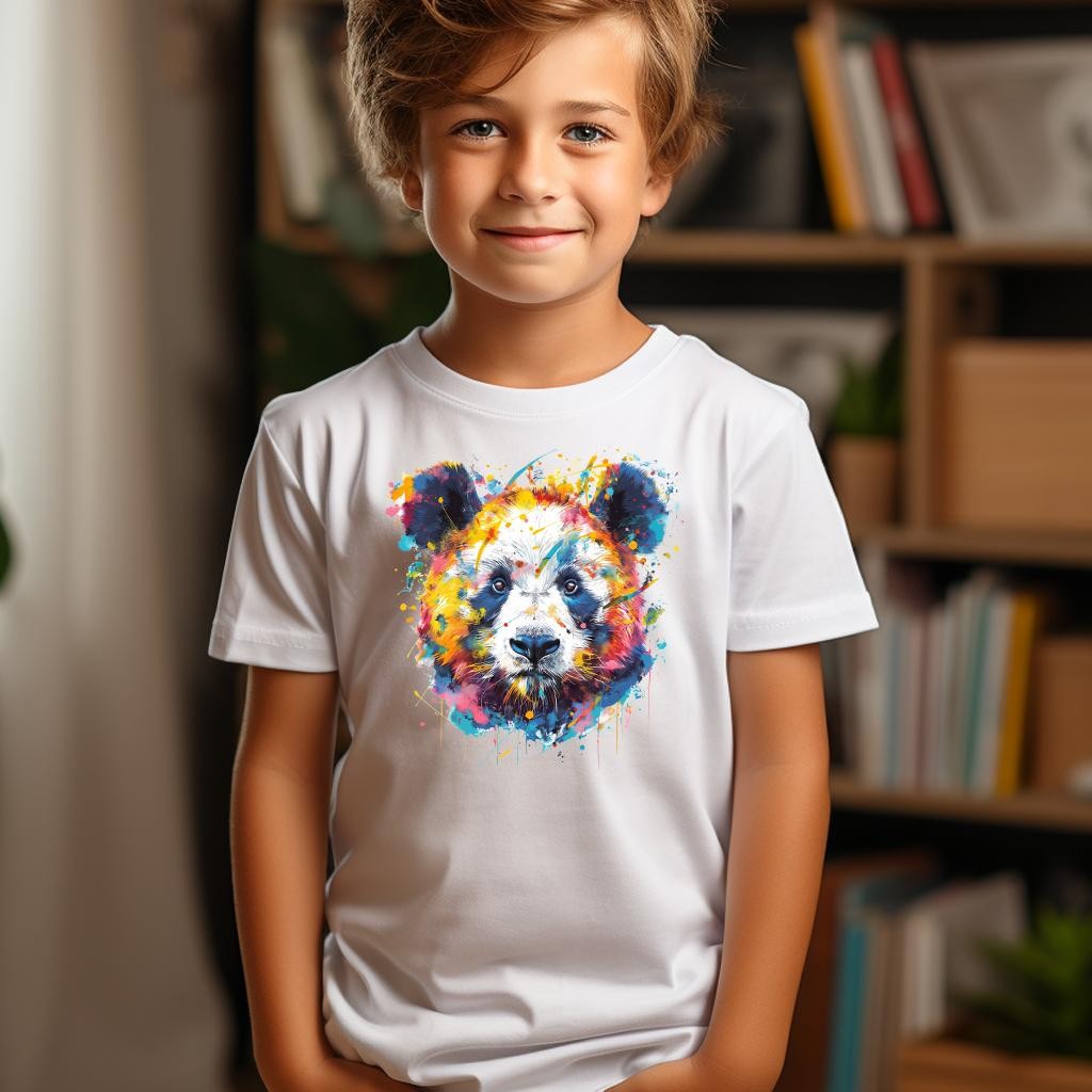 Camiseta Majica sa štampanim printom Cam 641, Dečija, Bela