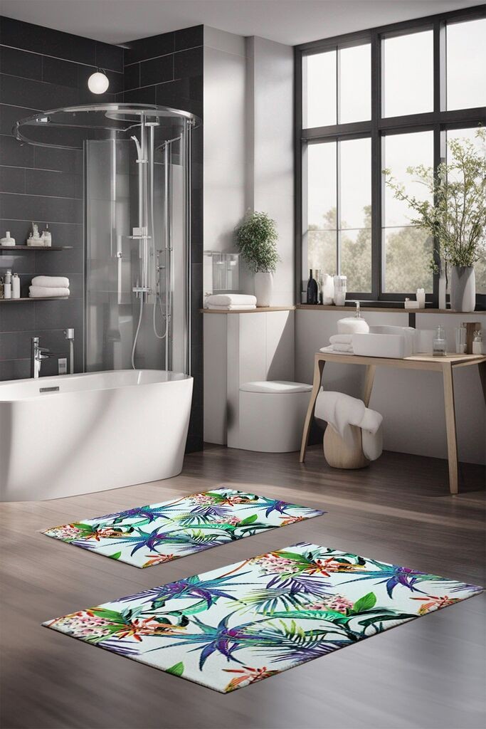 L'essentiel Maison Set prostirki za kupatilo CT-5313, 2 Komada, Šarena