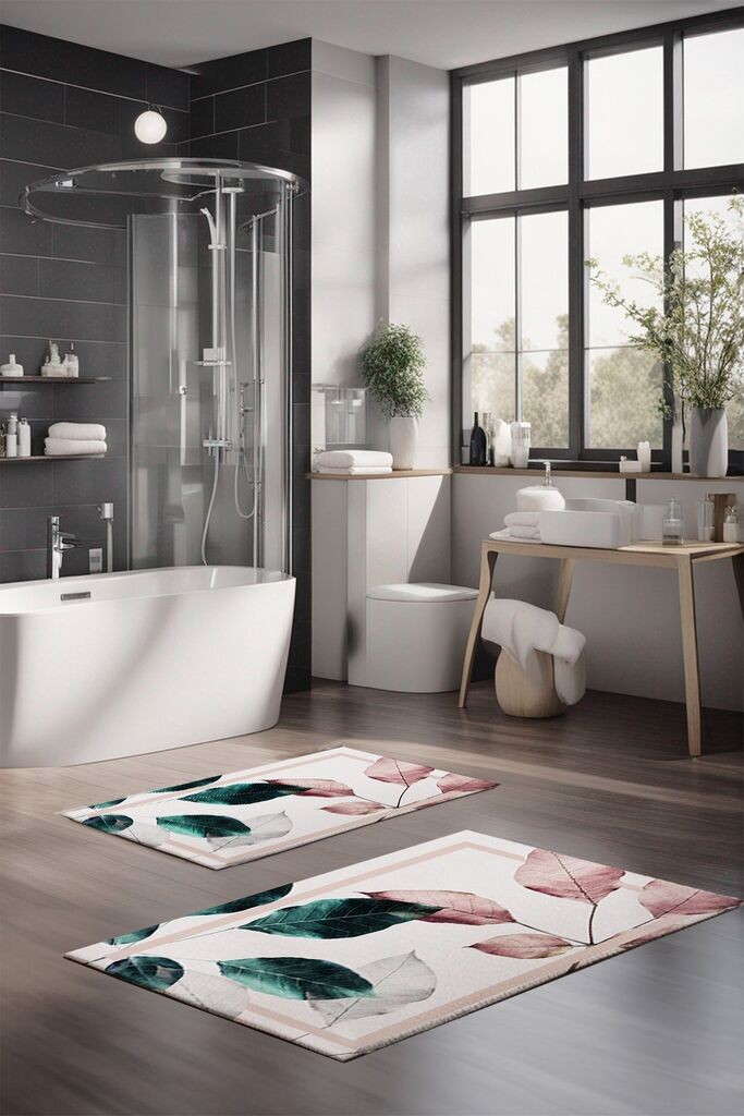 L'essentiel Maison Set prostirki za kupatilo CT-5064, 2 Komada, Šarena