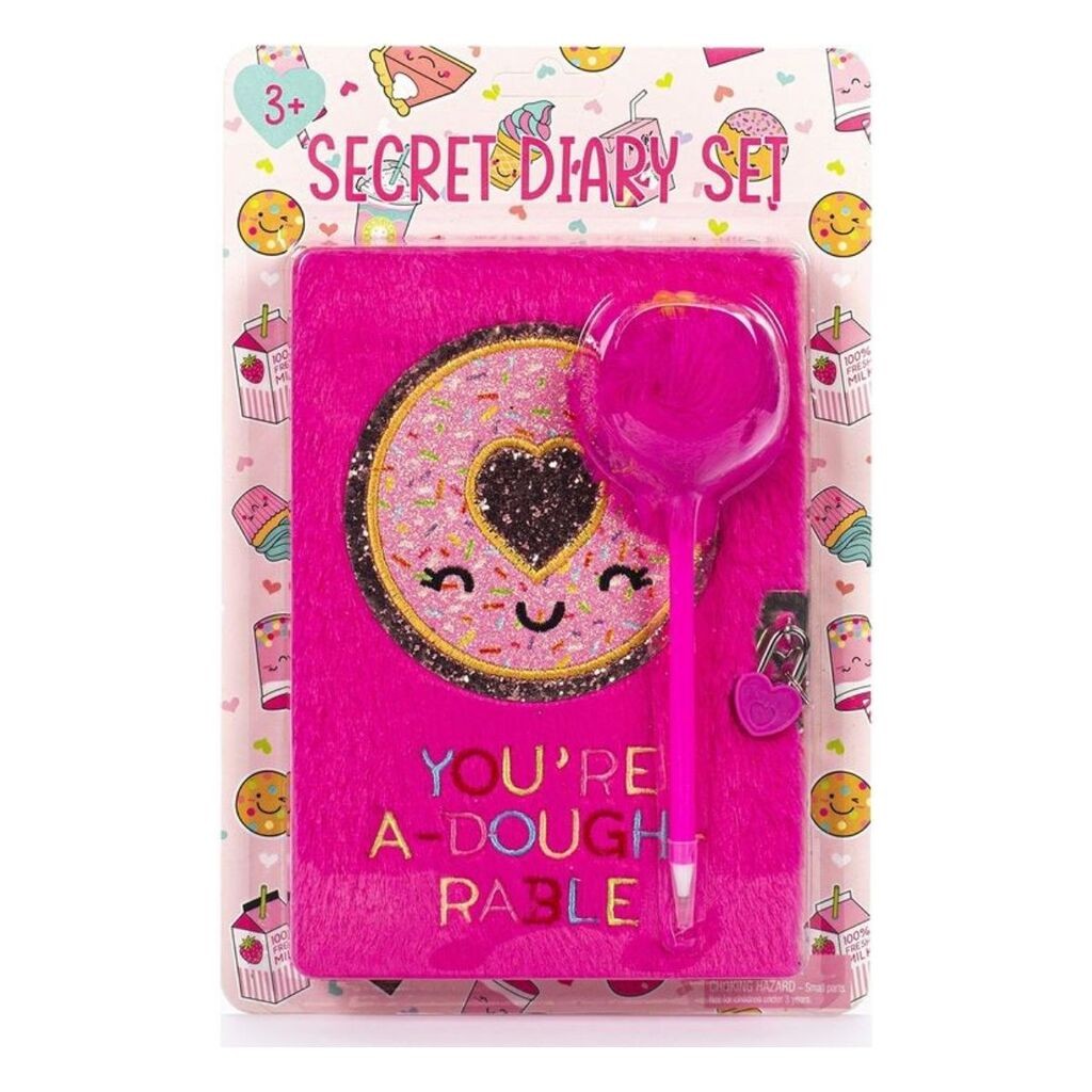 Dnevnik sa olovkom za devojčice Transit You're A Dough rable, Roze