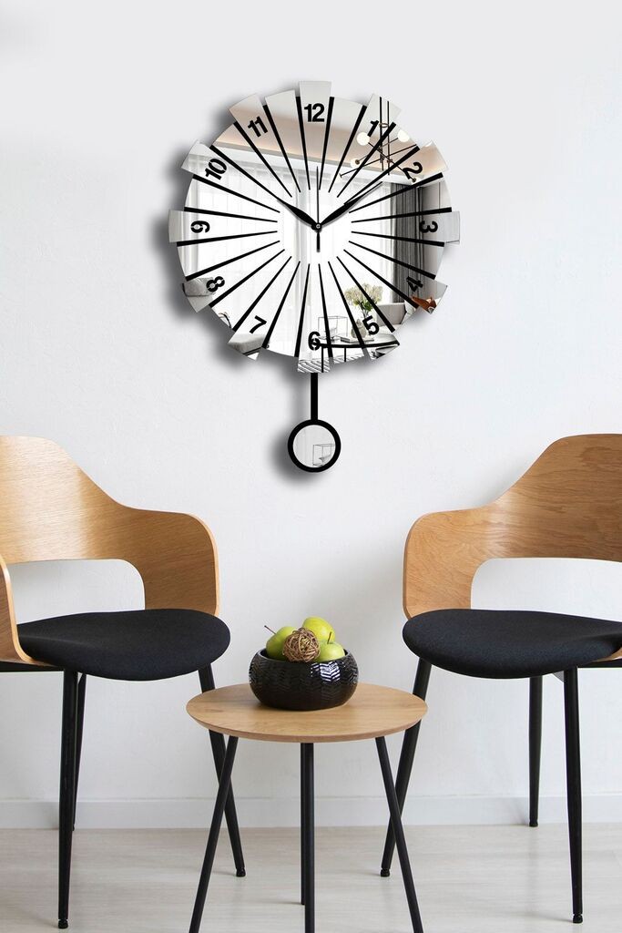 Wallity Zidni sat Vlnt111Gu, 39x50 cm, Srebrne boje