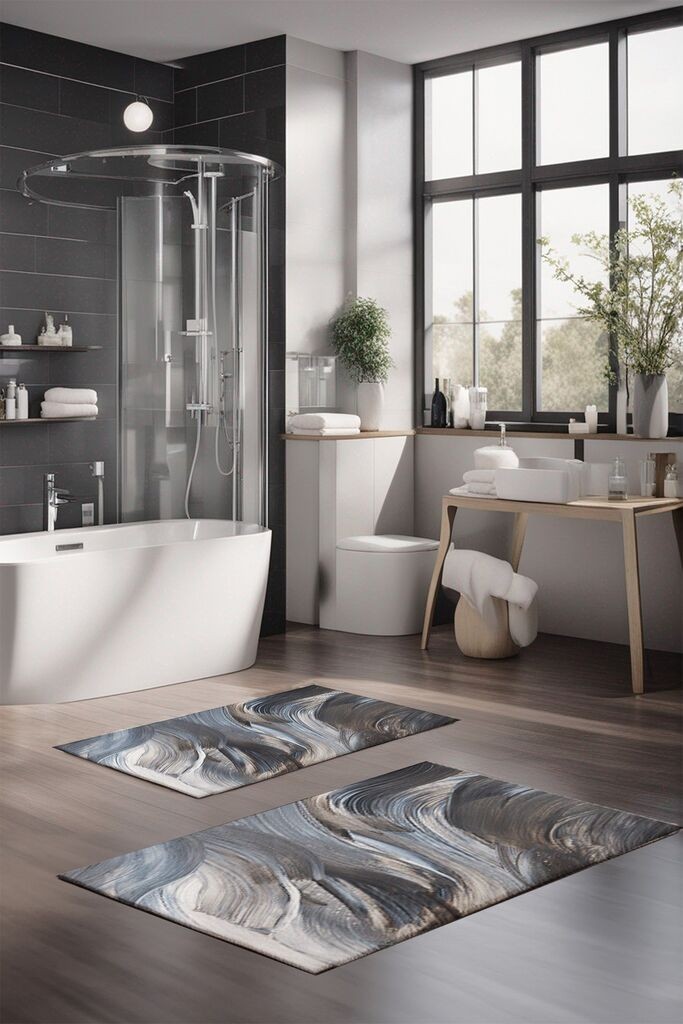 L'essentiel Maison Set prostirki za kupatilo CT-5036, 2 Komada, Šarena