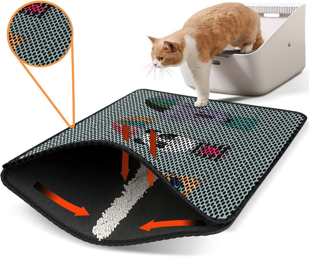 Aberto Design Prostorika za toalet za mačke Nrszn0200, 45 x 60 cm, Šarena