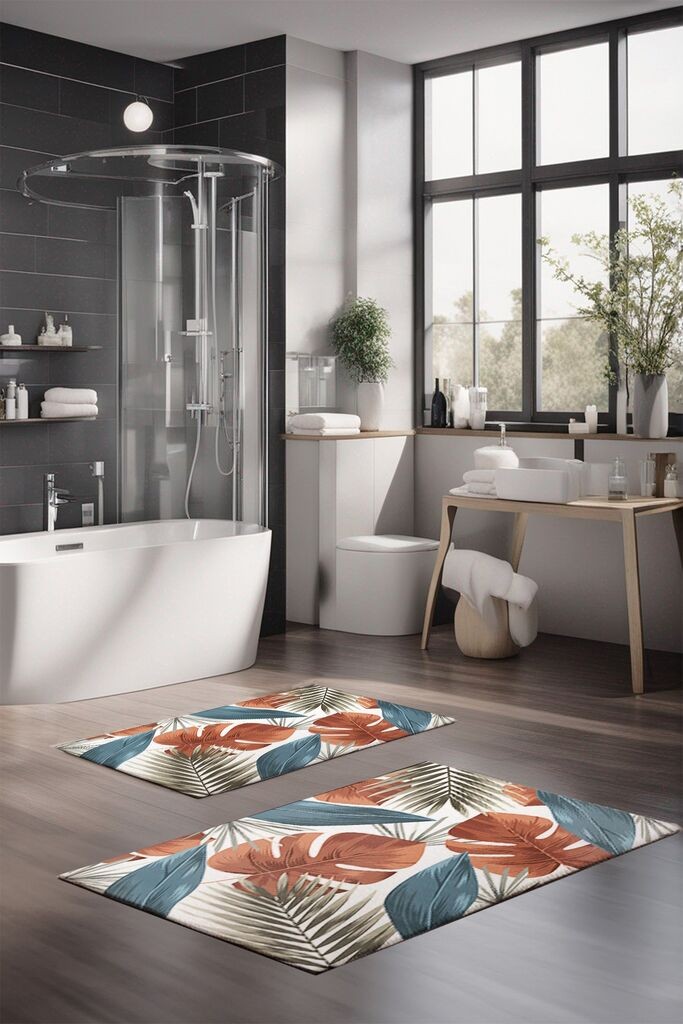 L'essentiel Maison Set prostirki za kupatilo CT-5326, 2 Komada, Šarena