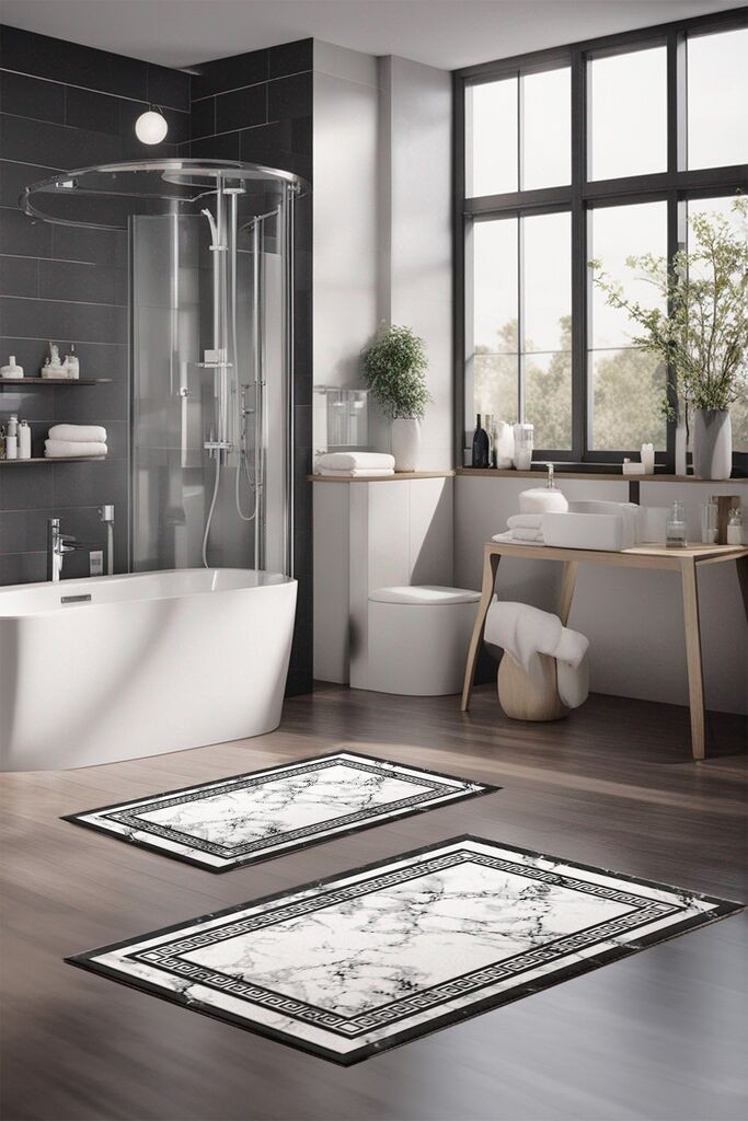 L'essentiel Maison Set prostirki za kupatilo CT-5080, 2 Komada, Šarena