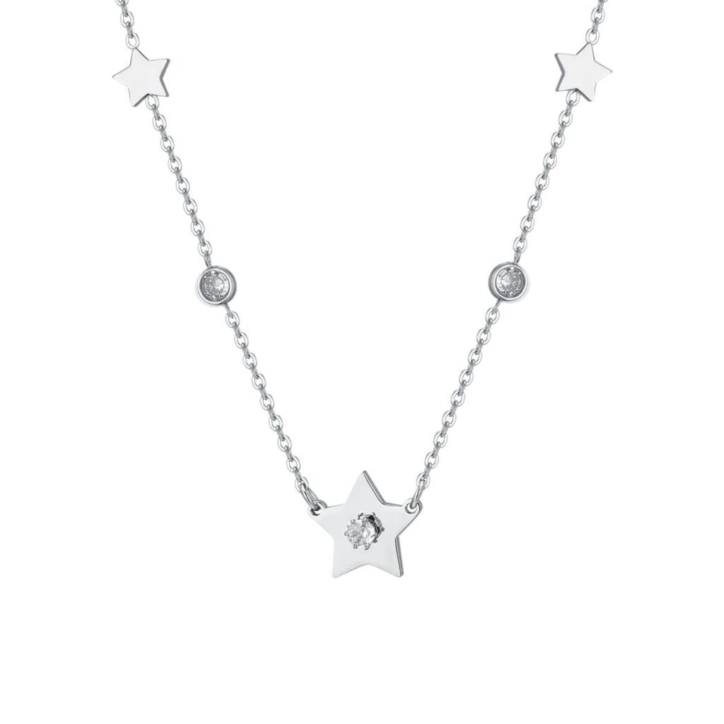 Luca Barra Ženska ogrlica, Srebrne boje