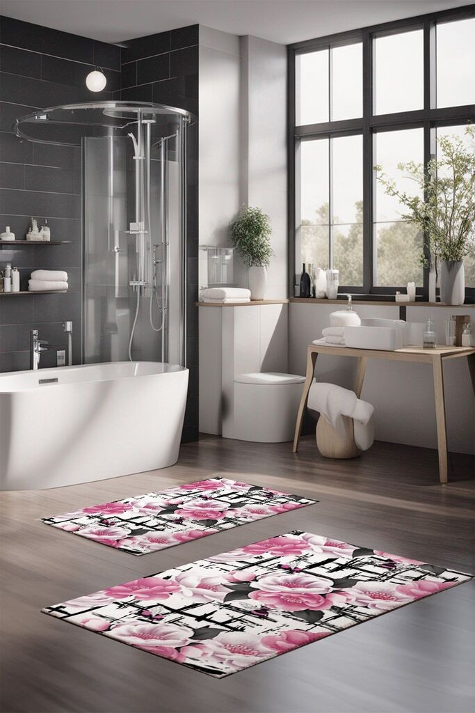 L'essentiel Maison Set prostirki za kupatilo CT-5377, 2 Komada, Roze