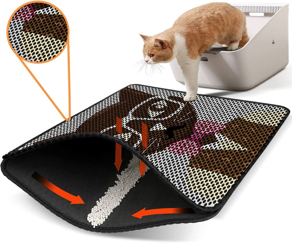 Aberto Design Prostorika za toalet za mačke Nrszn0187, 45 x 60 cm, Smeđa (braon)