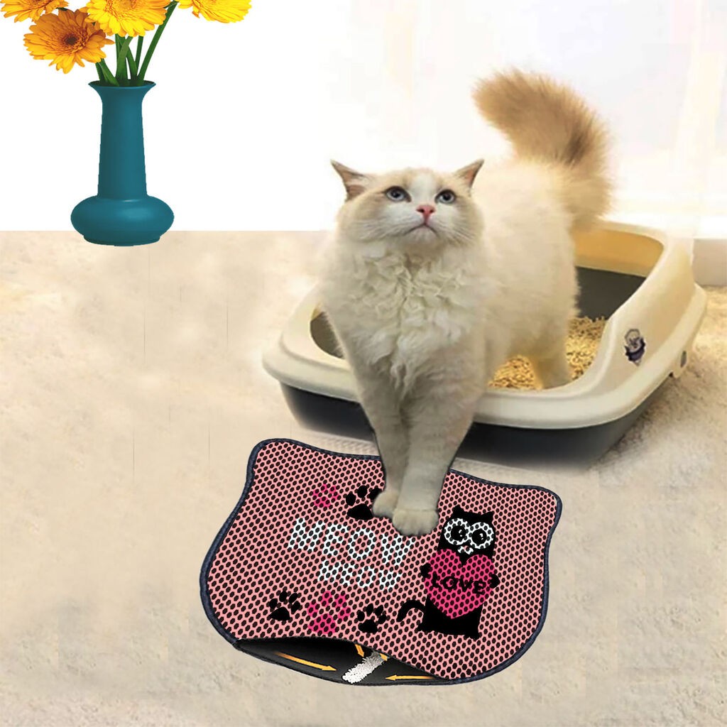 Aberto Design Prostorika za toalet za mačke Kdkafa0044, 40 x 50 cm, Roze