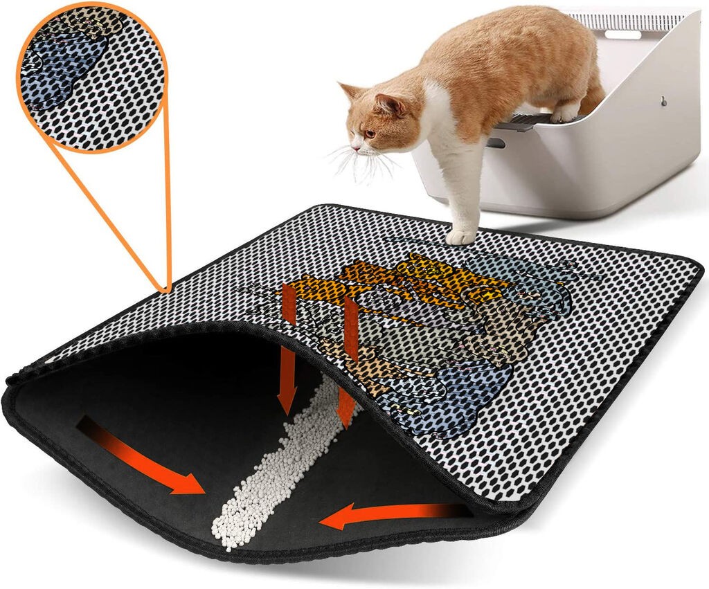 Aberto Design Prostorika za toalet za mačke Nrszn0013, 45 x 60 cm, Šarena