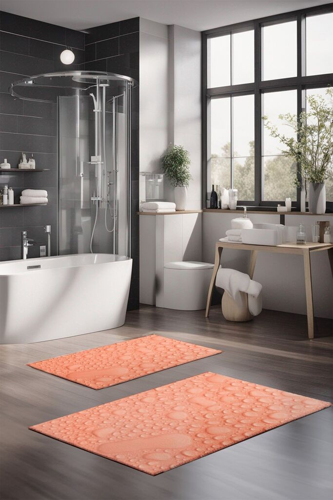 L'essentiel Maison Set prostirki za kupatilo CT-5354, 2 Komada, Svetloroze