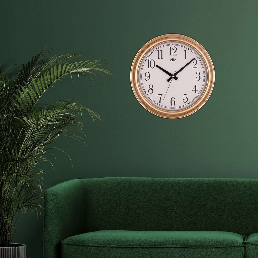 Wallity Zidni sat Beta, 38x38 cm, Zlatne boje