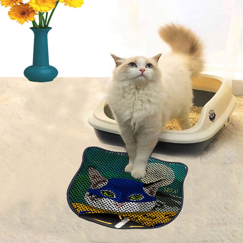 Aberto Design Prostorika za toalet za mačke Kdkafa0202, 40 x 50 cm, Šarena