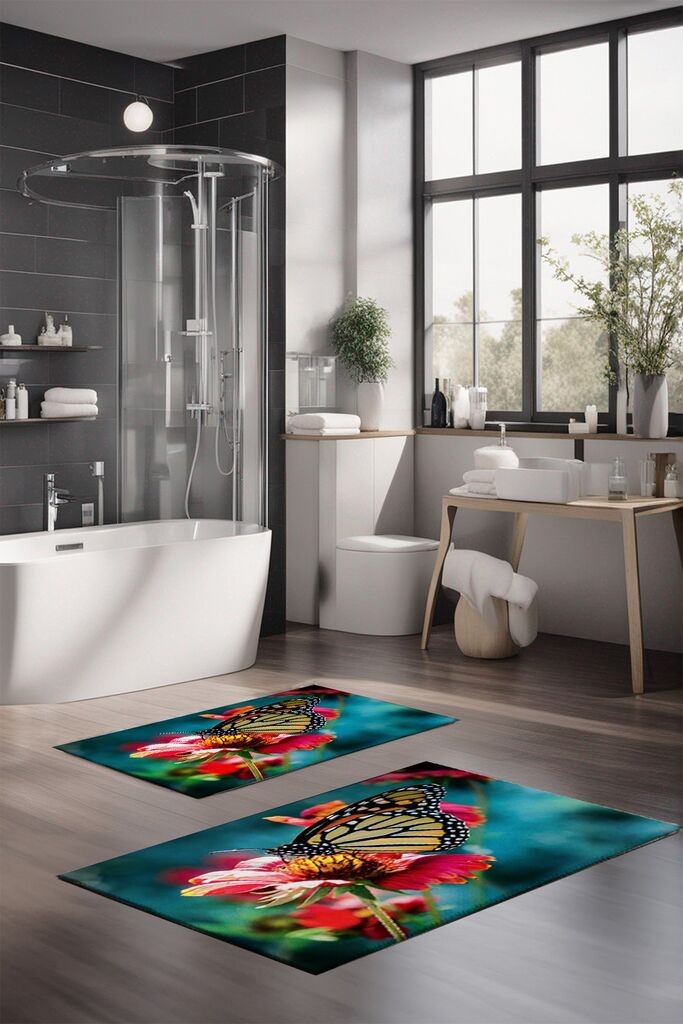 L'essentiel Maison Set prostirki za kupatilo CT-5103, 2 Komada, Šarena